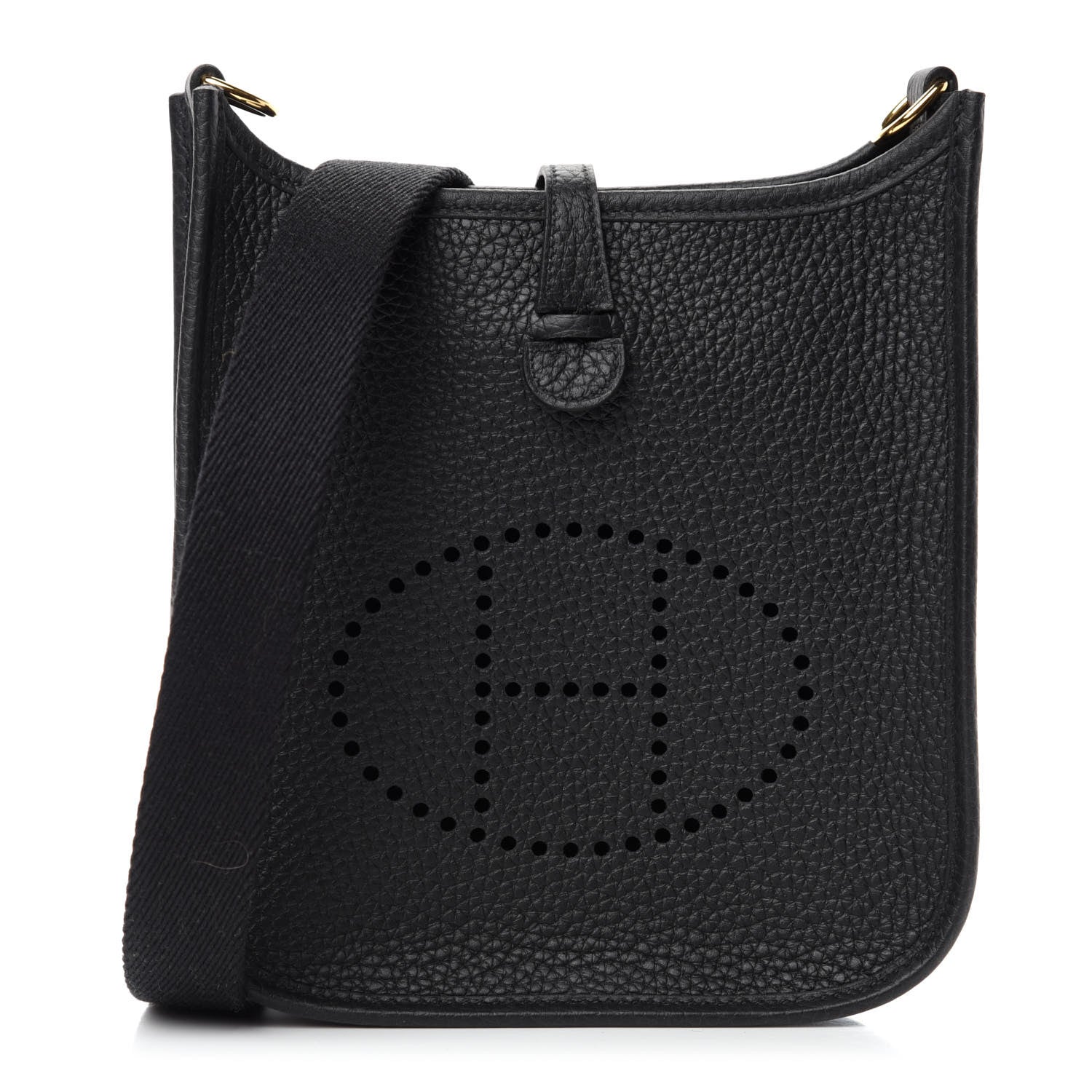 Hermes Taurillon Clemence Evelyne TPM Black 1 of 11