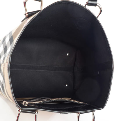 Burberry Supernova Check Stanton Tote Black 5 of 9