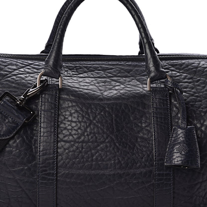 Mulberry Shrunken Calfskin Small Clipper Midnight Blue 7 of 9