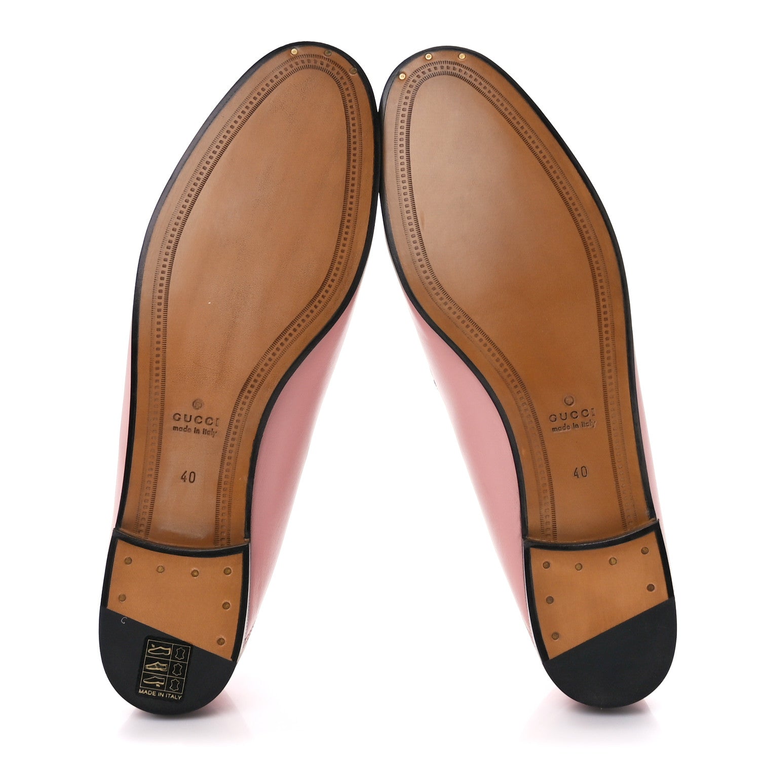 Gucci Lambskin Womens Brixton Horsebit Loafers 40 Perfect Pink 5 of 9