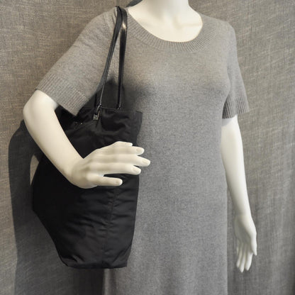 Prada Tessuto Nylon Large Tote Nero Black 3 of 10