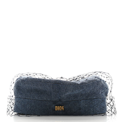 Christian Dior Denim Arty Veil Cap 58 Blue 5 of 10