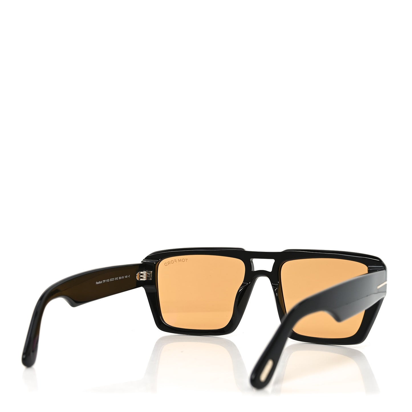 Acetate Redford Sunglasses TF1153 Black