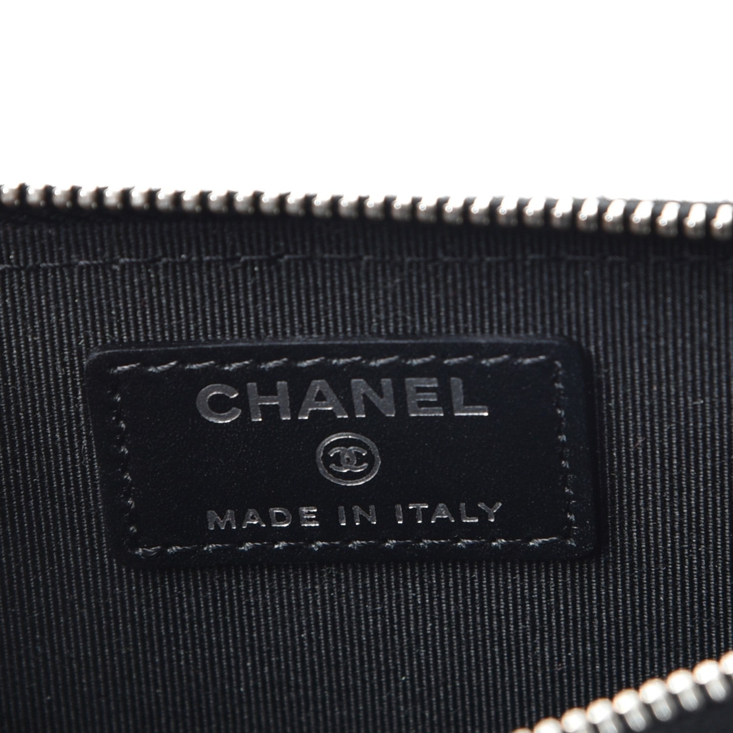 Chanel Patent Calfskin Quilted Zip Around Phone Holder Black 6 of 8