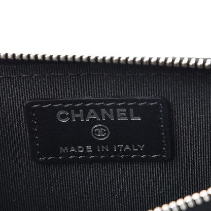 Chanel Patent Calfskin Quilted Zip Around Phone Holder Black 6 of 8
