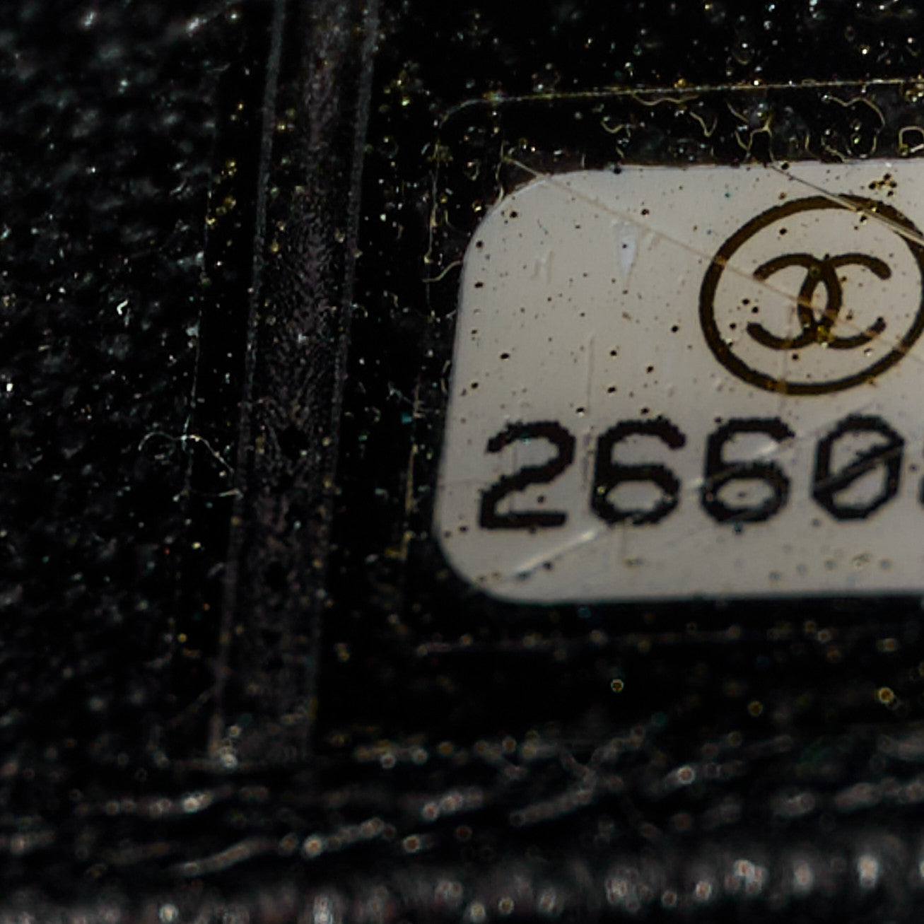 Chanel Metallic Caviar Quilted Medium CC Filigree Vanity Case Dark Silver 9 of 16