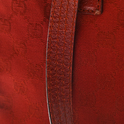 Gucci Monogram Medium Tote Red 13 of 17