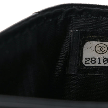 Chanel Aged Calfskin Quilted Gabrielle Card Holder Wallet So Black 8 of 10
