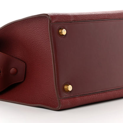 Celine Bullhide Calfskin Small Ring Bag Dark Ruby 9 of 13