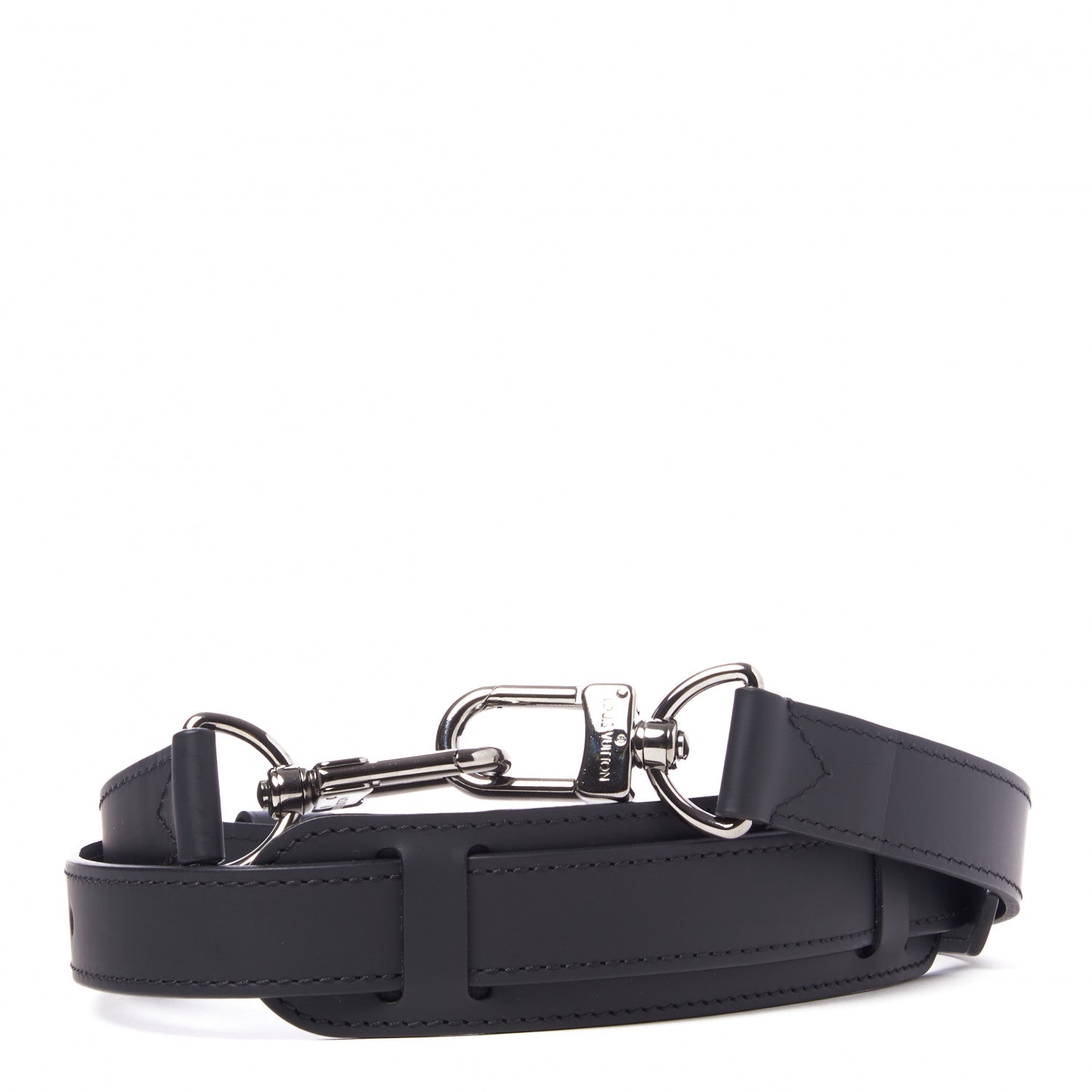 Louis Vuitton Calfskin Adjustable Keepall Bandouliere Shoulder Strap Black 2 of 5