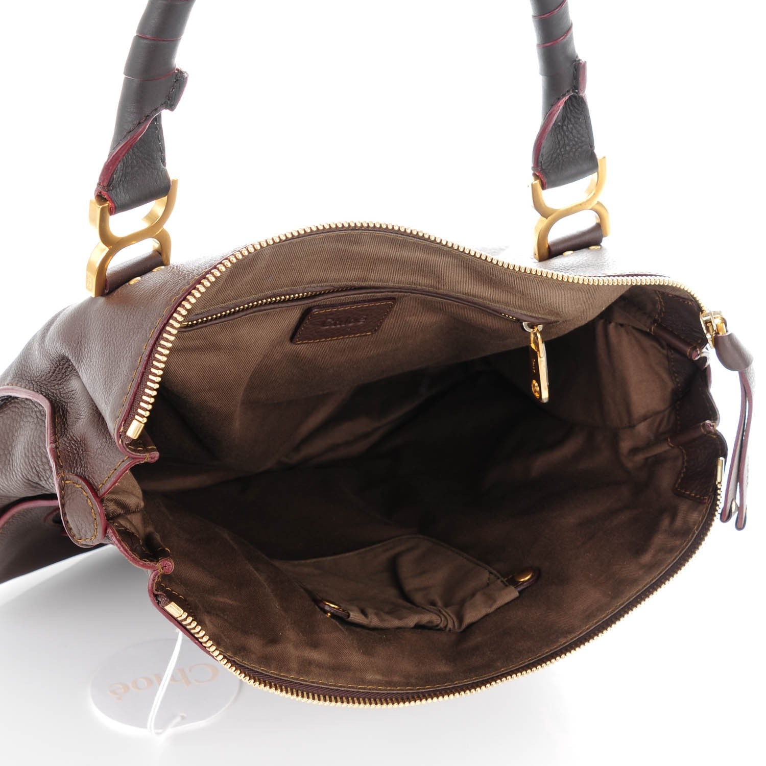 Chloe Calfskin Large Marcie Satchel Truffle 5 of 8