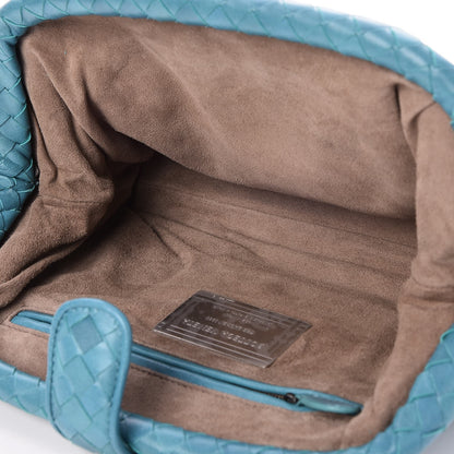 Bottega Veneta Nappa Intrecciato The Lauren 1980 Clutch Aqua 6 of 8