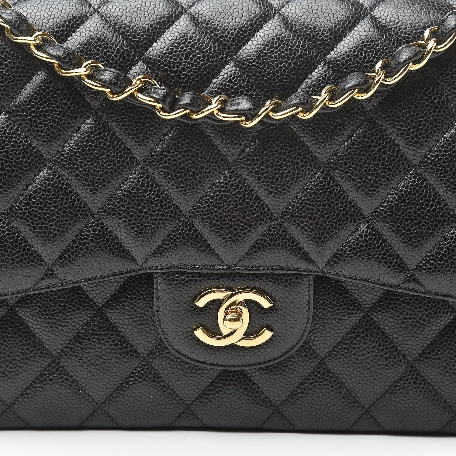 Chanel Caviar Quilted Jumbo Double Flap Black 8 of 10