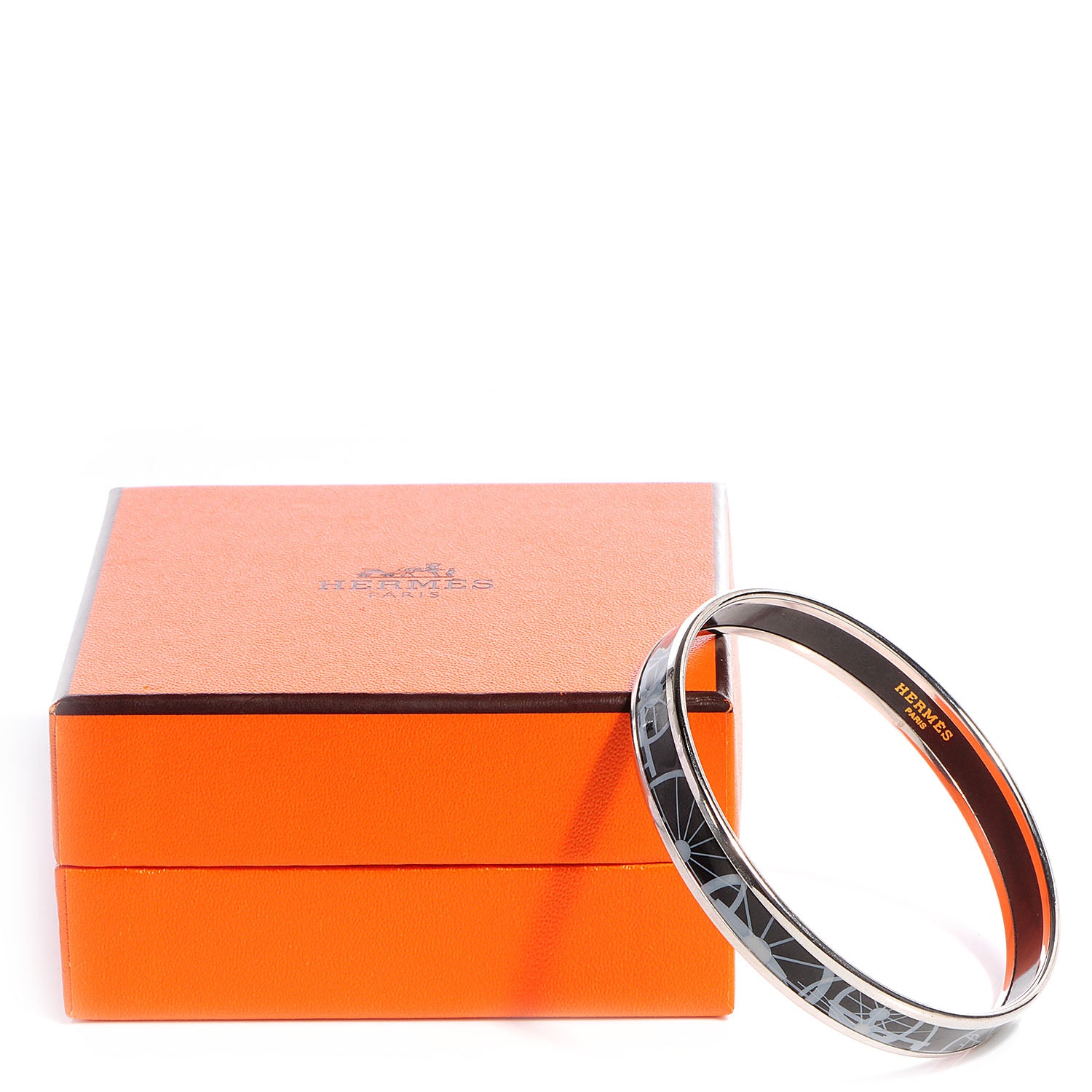 Hermes Enamel Narrow Printed Bracelet 70 6 of 6