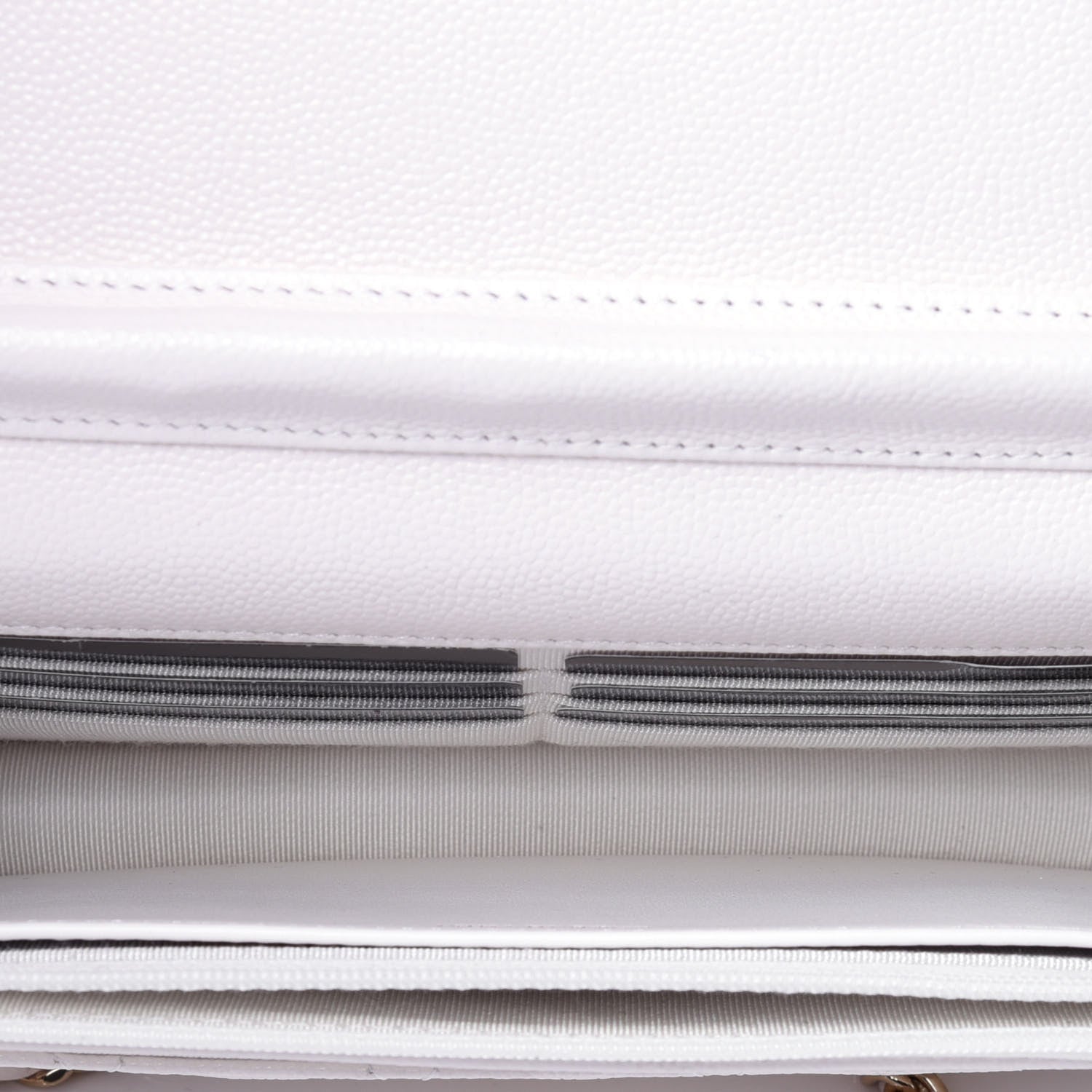 Chanel Caviar Quilted Wallet On Chain WOC White 5 of 13