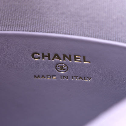 Chanel Caviar Quilted Chanel Way Clutch With Chain Light Purple 6 of 11