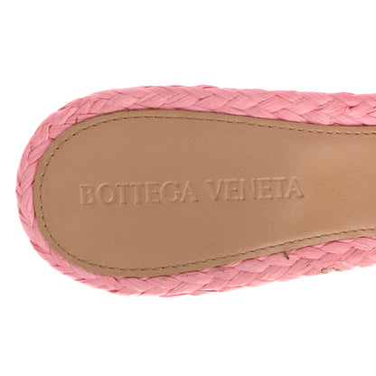 Bottega Veneta Raffia Twisted Intrecciato Stretch Mule Sandals 37 Blossom 7 of 9