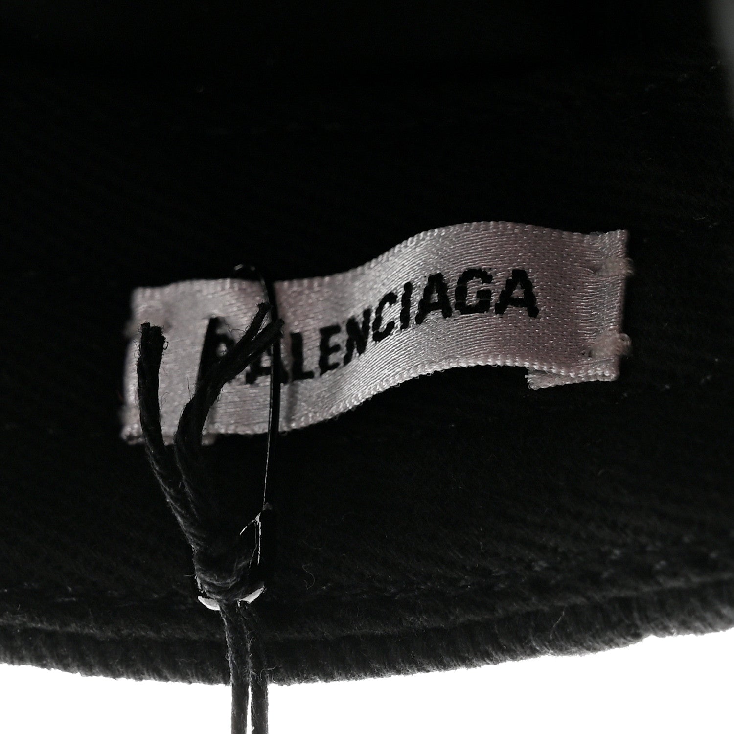 Balenciaga Bio Cotton Logo Classic Baseball Cap 59 L Black White 9 of 9