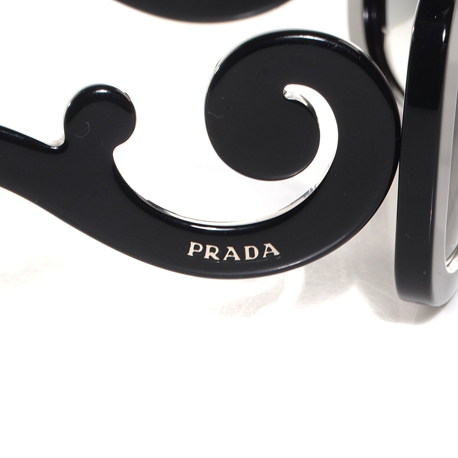 Prada Acetate Baroque Sunglasses SPR 27O Black 3 of 6