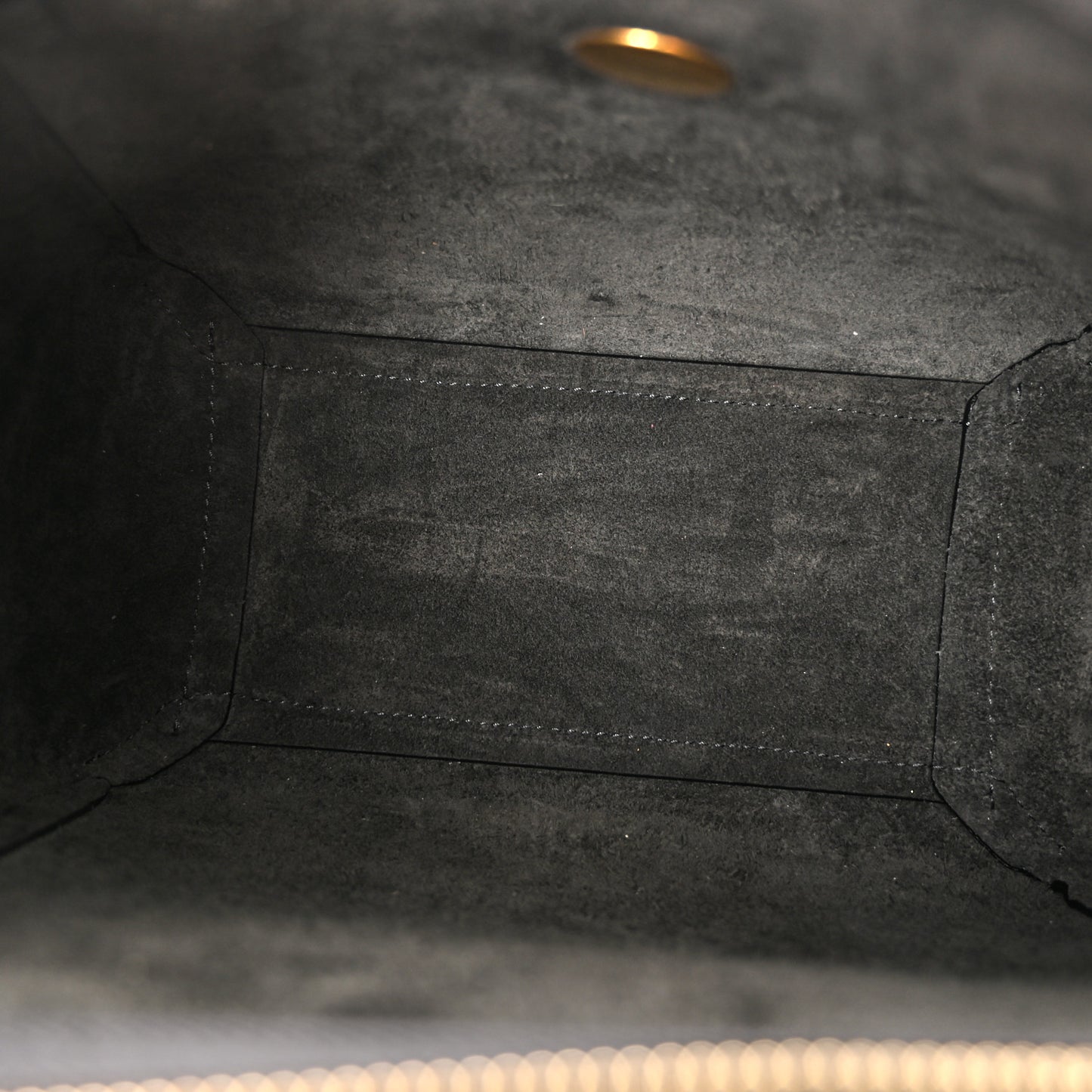 Grained Calfskin Nano Belt Bag Grey