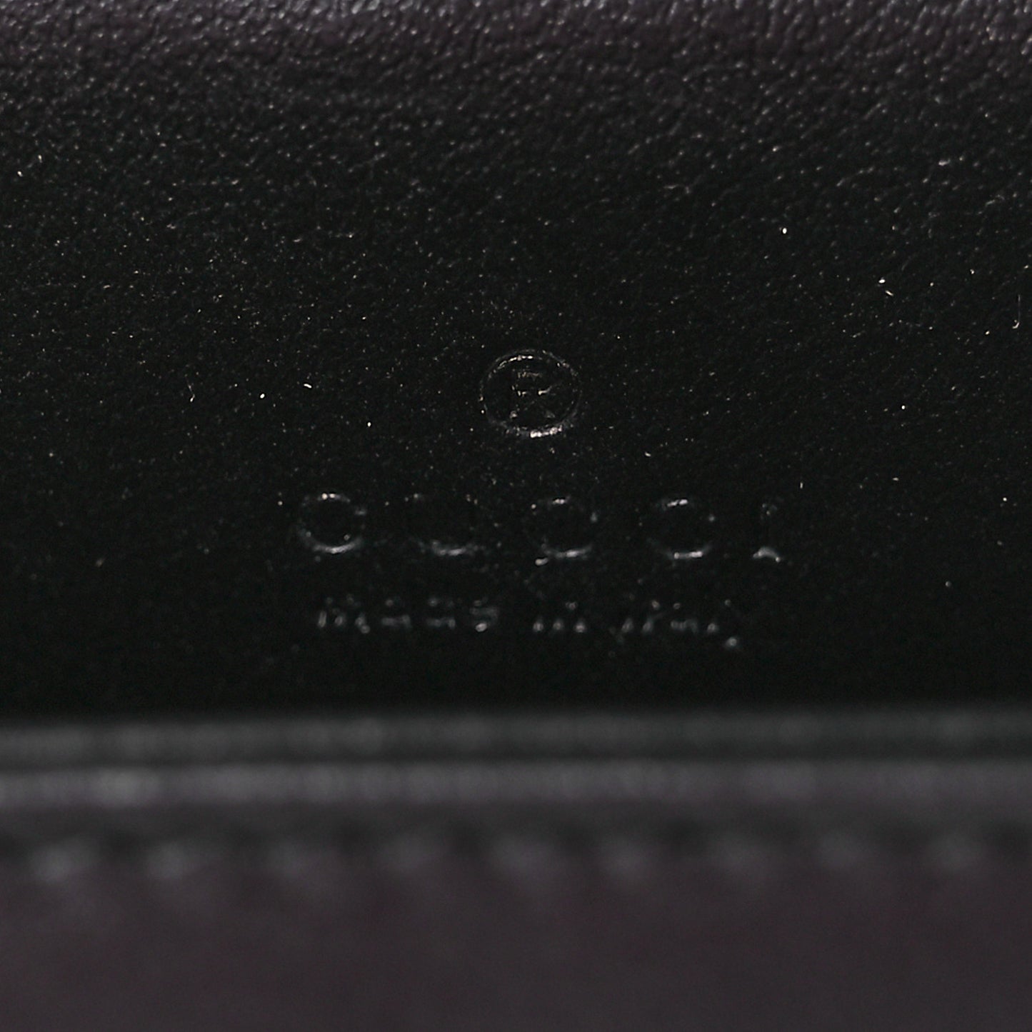 Calfskin Matelasse GG Marmont Key Chain Black