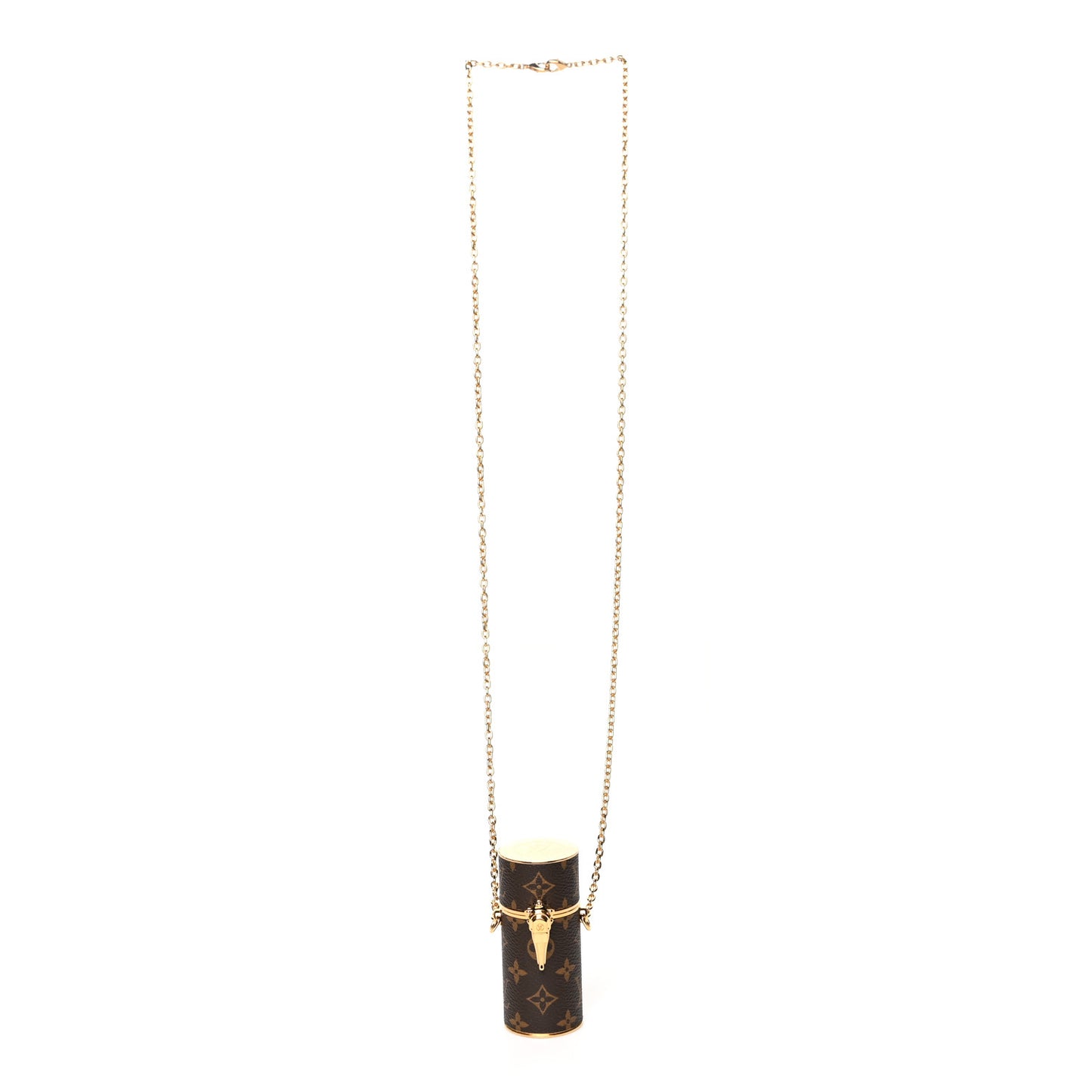 Monogram Chain Lipstick Case