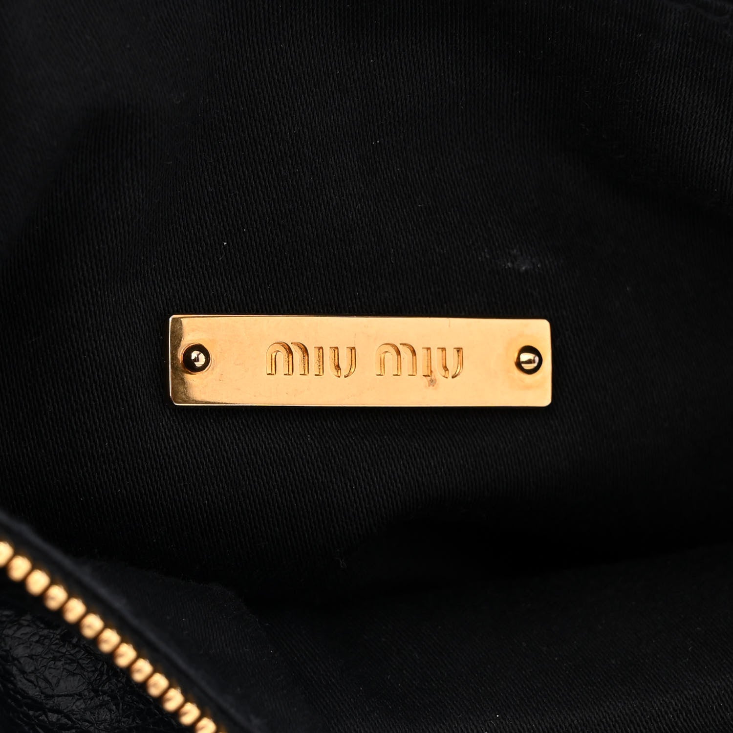 Miu Miu Vitello Lux Bow Bag Black 6 of 10