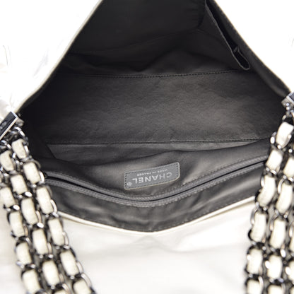 Chanel Calfskin Large Rock and Chain Flap White 5 of 15