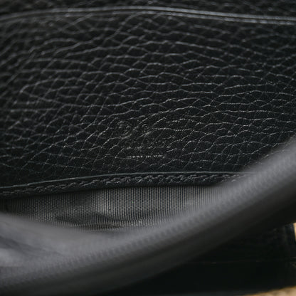 Gucci Pebbled Calfskin Small Soho Zip Around Wallet Black 6 of 11