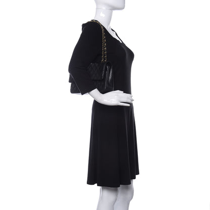 Chanel Lambskin Quilted Medium Double Flap Black 2 of 11