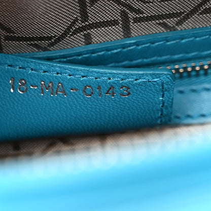 Christian Dior Lambskin Cannage Large Lady Dior Turquoise 7 of 21
