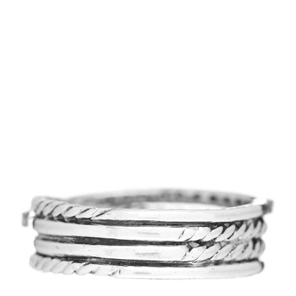 David Yurman Sterling Silver Diamond 7mm Crossover Ring 56 7.75 3 of 4