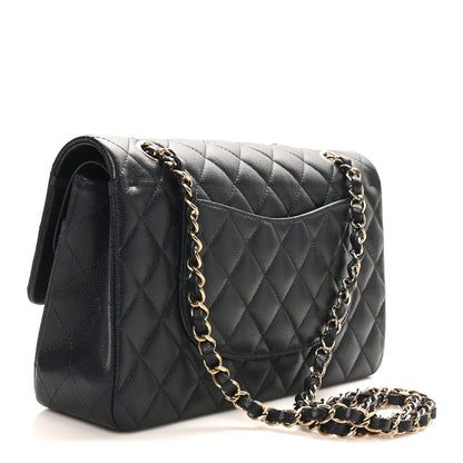Chanel Caviar Quilted Medium Double Flap Navy 3 of 11