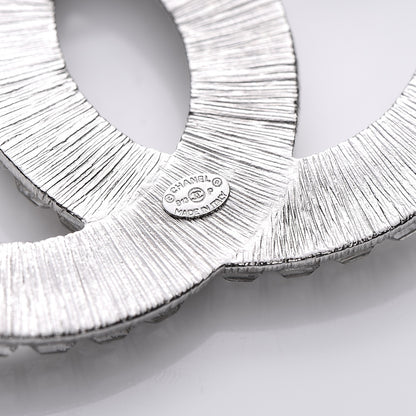 Chanel Baguette Crystal CC Brooch Silver 5 of 5