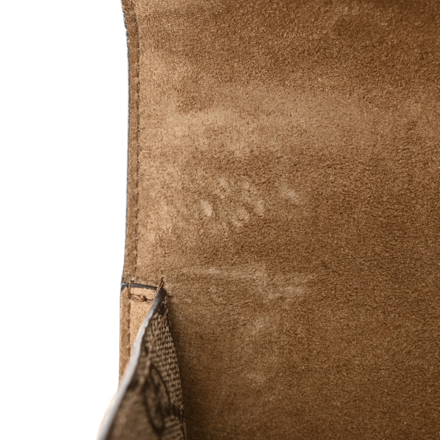 Gucci GG Supreme Monogram Suede Crystal Small Dionysus Shoulder Bag Beige Ebony Taupe 12 of 12