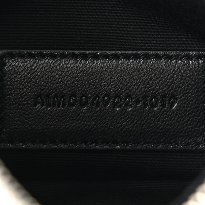 Saint Laurent Grain De Poudre Chevron Monogram Bill Pouch Granite 7 of 9