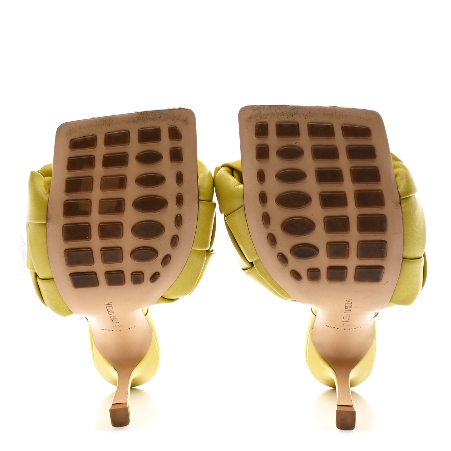 Nappa Maxi Intrecciato Lido 90mm Mule Sandals 36 Acid