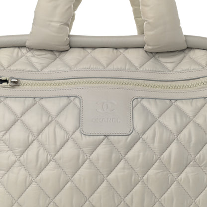 Chanel Nylon Coco Cocoon Bowler White 7 of 13