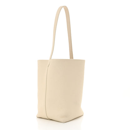 The Row Grained Calfskin Medium N/S Park Tote Ivory 3 of 10