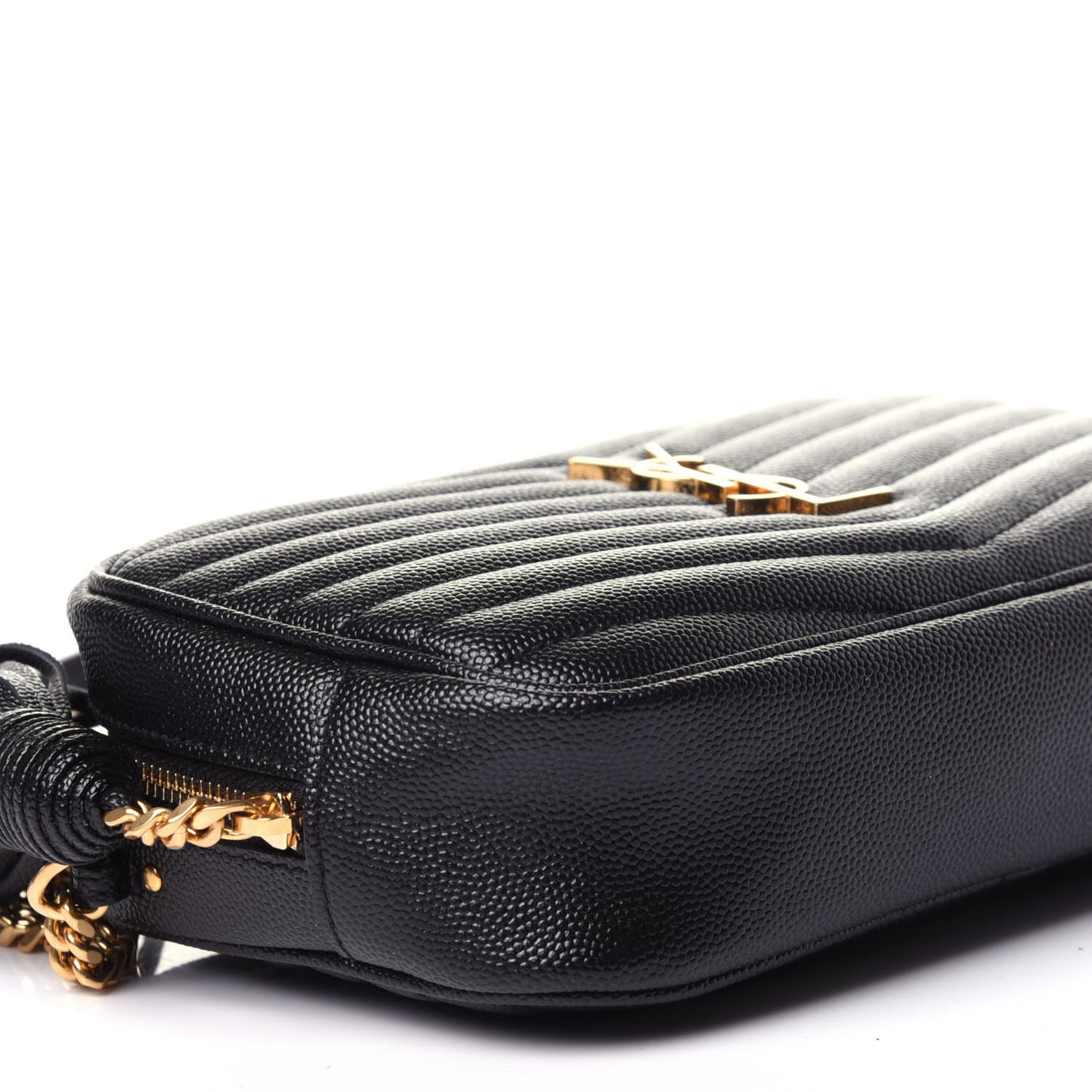 Grain De Poudre Matelasse Monogram Mini Lou Camera Bag Black