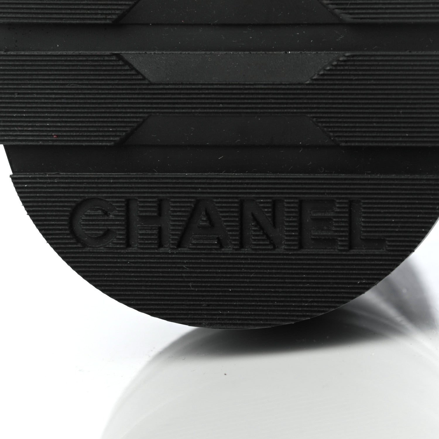 Chanel Shiny Lambskin Quilted Lace Up Combat Boots 38 Black 7 of 9