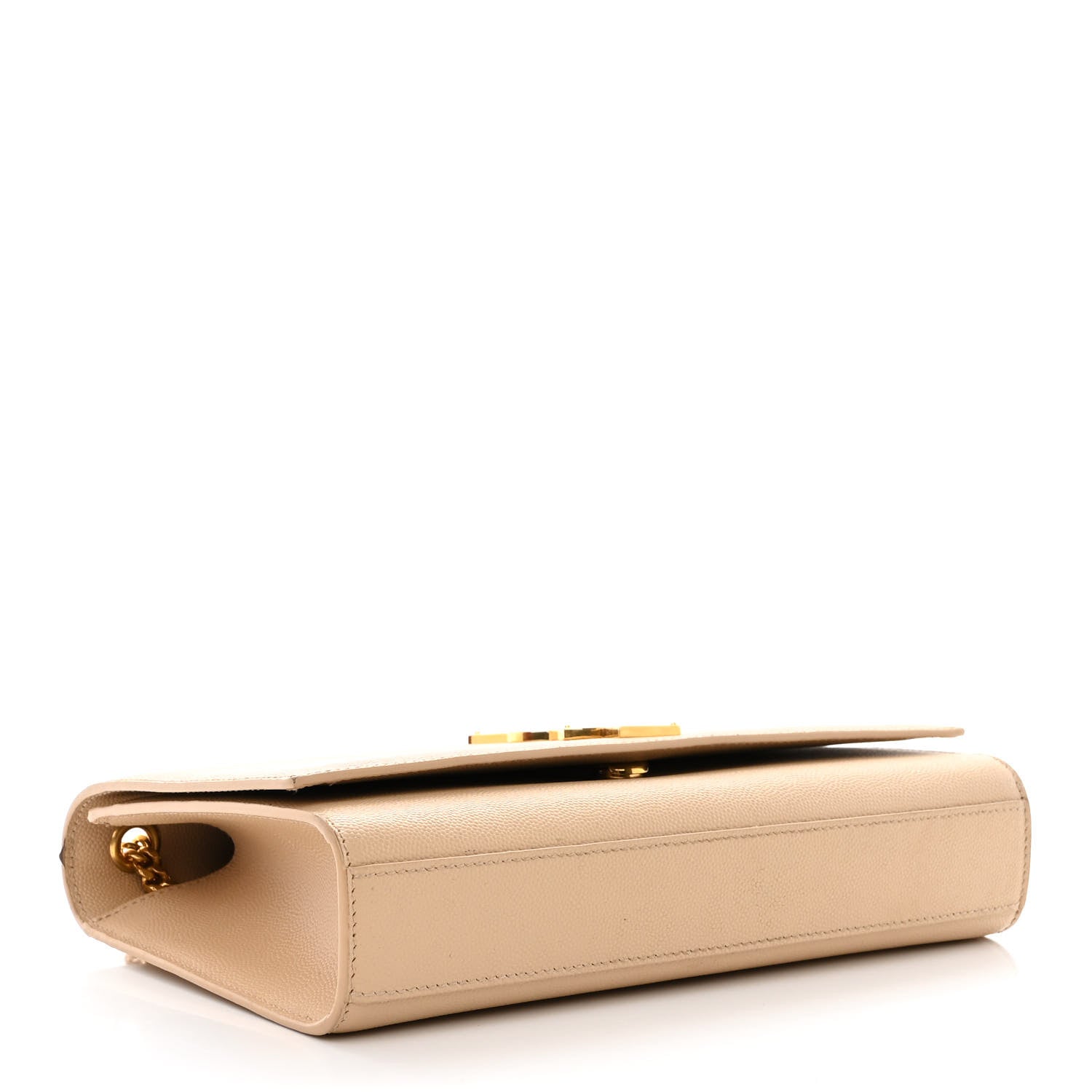 Saint Laurent Grain De Poudre Medium Monogram Kate Satchel Nude Powder 4 of 12