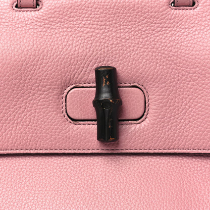 Gucci Cellarius Calfskin Medium Bamboo Daily Top Handle Bag Carmine Rose 7 of 10