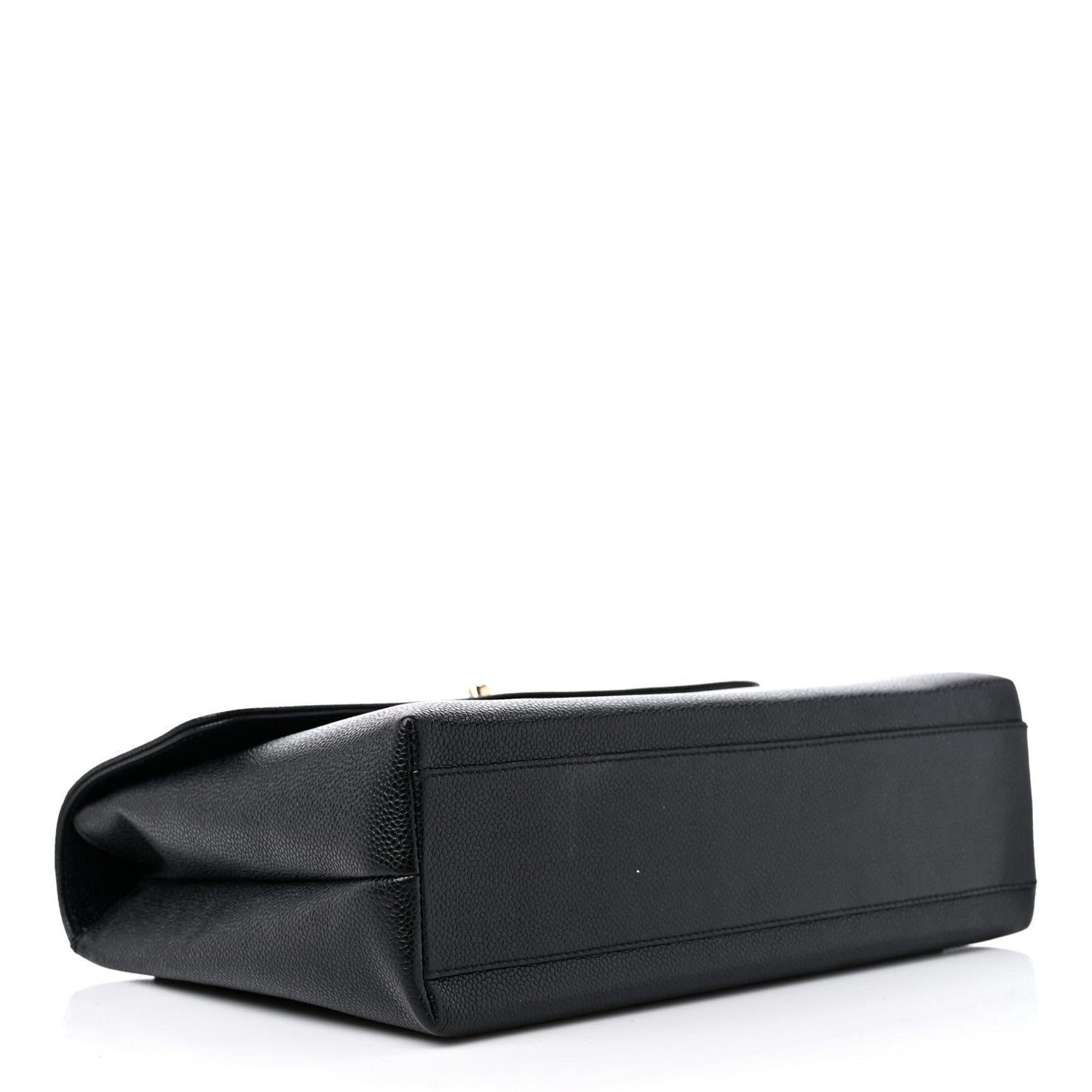 Caviar Jumbo Kelly Flap Black