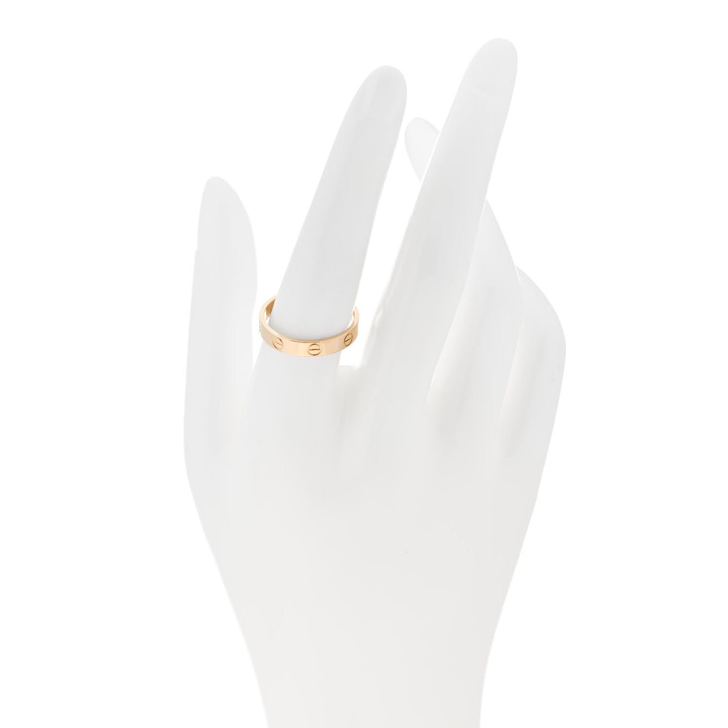 18K Yellow Gold 3.5mm LOVE Wedding Band Ring 57 8