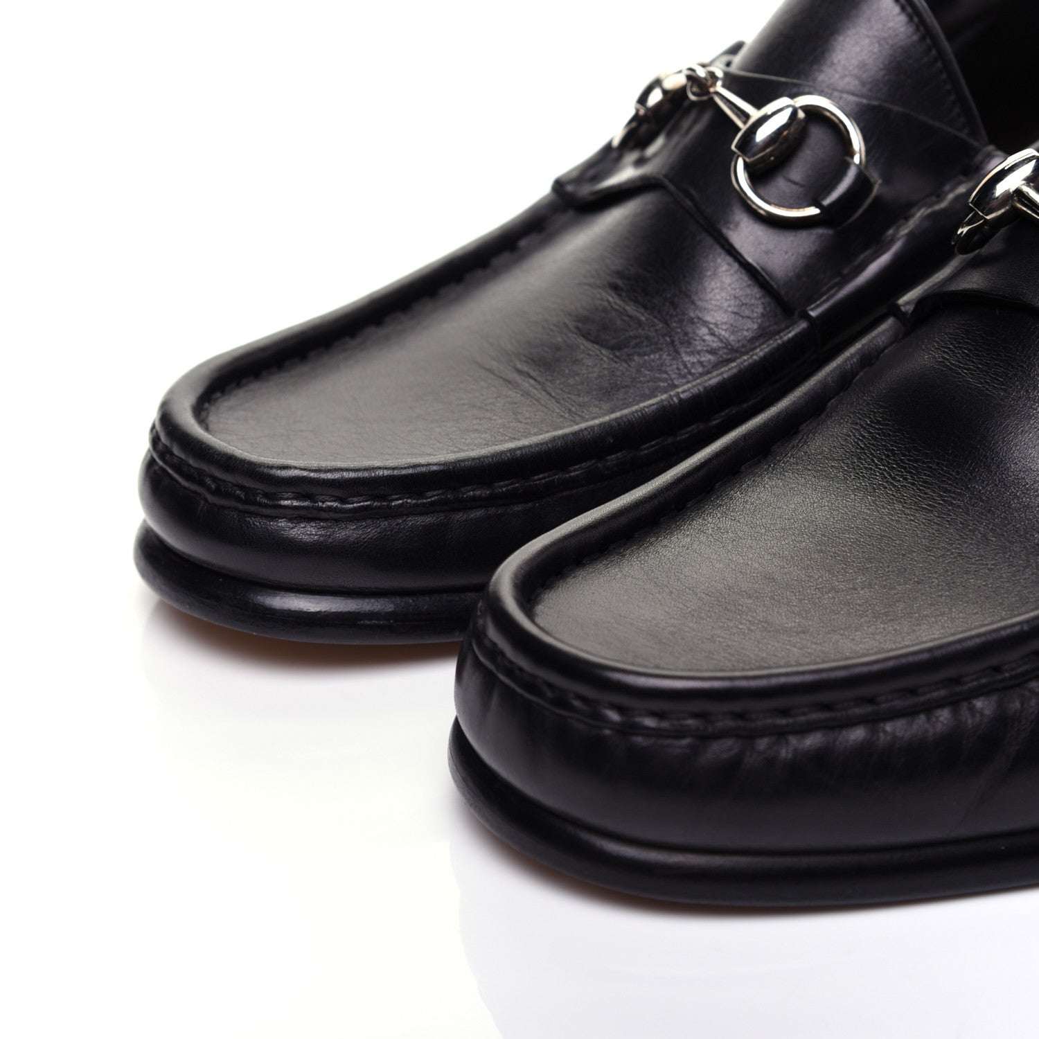 Gucci Calfskin Mens 1953 Horsebit Loafers 8 Black 6 of 13