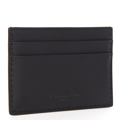 Christian Dior Calfskin D-Fence Card Holder Black 3 of 9