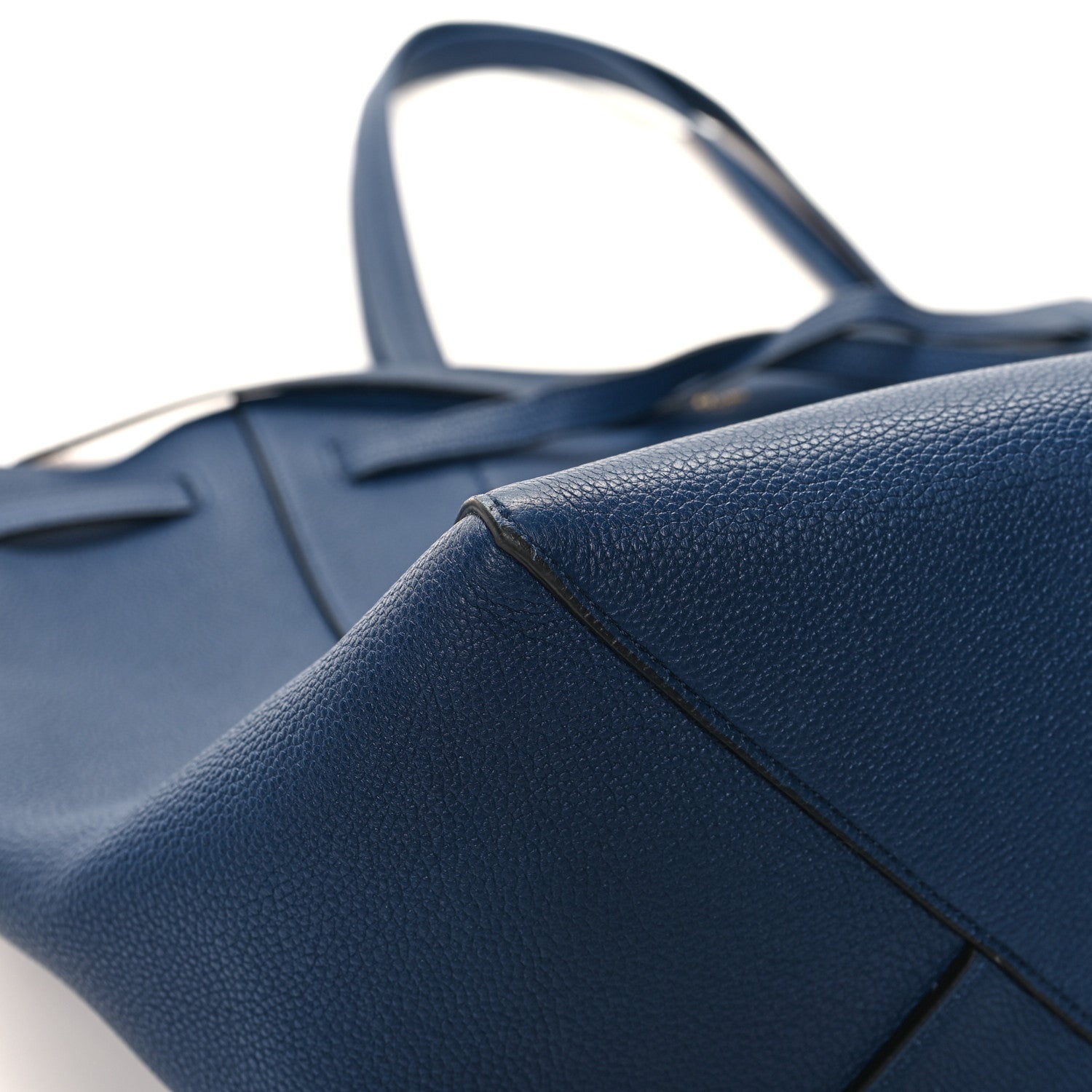Celine Soft Grained Calfskin Small Belt Cabas Phantom Dark Blue 9 of 12