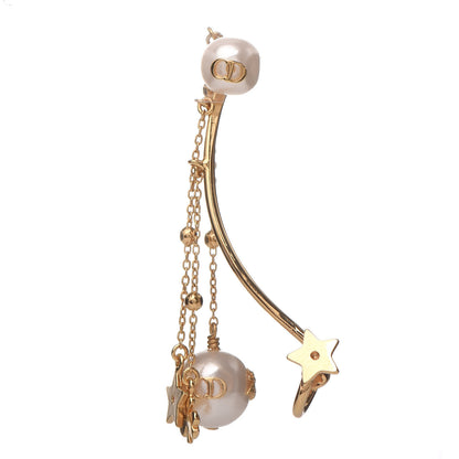 Christian Dior Pearl Shiny-D Earring Gold 1 of 7