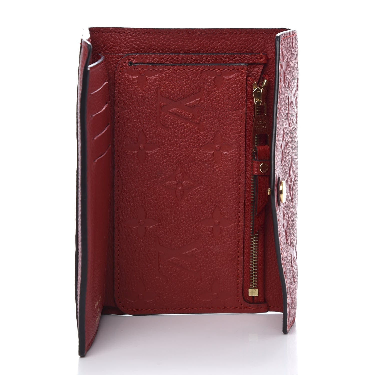 Louis Vuitton Empreinte Compact Curieuse Wallet Cherry 5 of 9